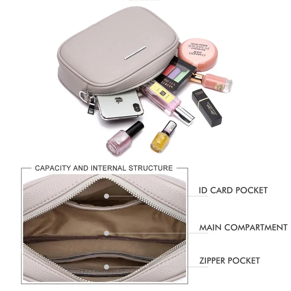 

AMELIE GALANTI Crossbody bag for women Leather Shoulder Bag with Detachable Strap and Tassel fashion shoulder bag Soft touch