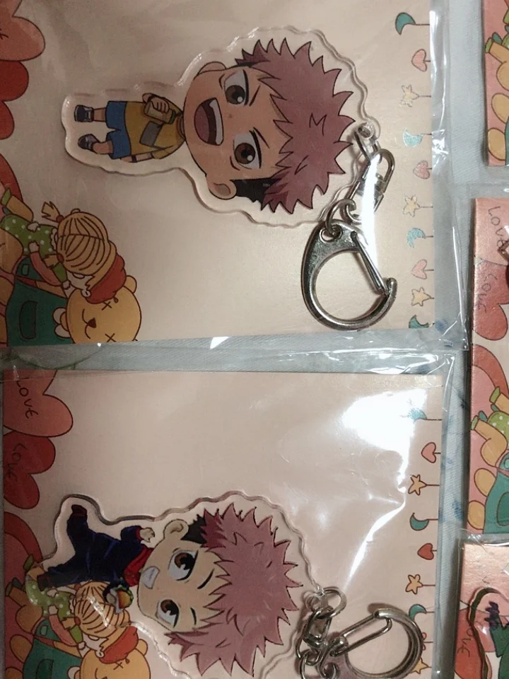 

Anime Jujutsu Kaisen Gojo Satoru Kugisaki Noba Bags Pendant Keychain School Bag Keyring Charm Decor Charm Cartoon Cute QVersion