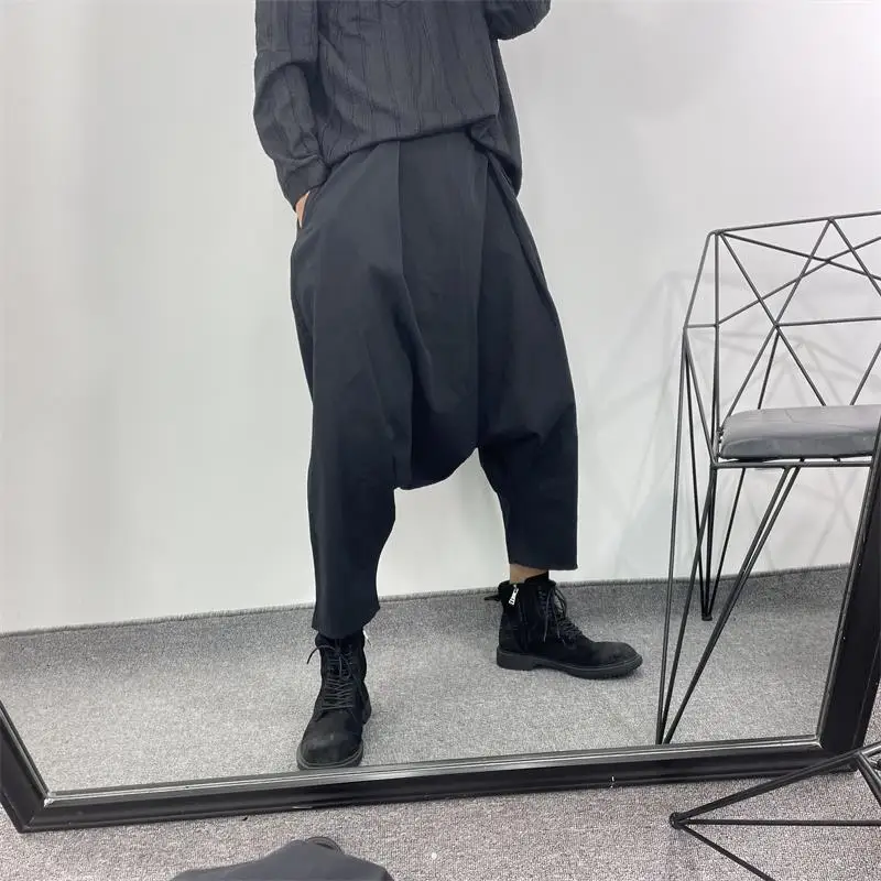 Men Beat Pants Spring And Autumn New Fashion Trend Hip Hop Rock Show Casual Simple Loose Oversized Pants