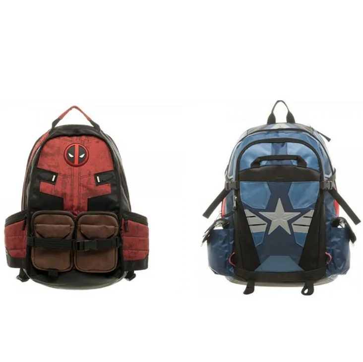 Модный рюкзак с мультипликационным рисунком для мужчин и женщин школьный ранец