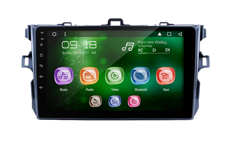 

Allways 9" IPS Screen Android 9.0 Octa-core Ram 2GB Rom 32GB Car Multimedia for Toyota Corolla 2009-2011 with 2.5D Full touch