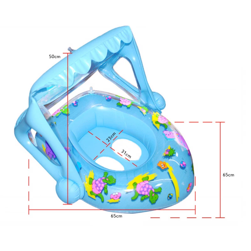 

Shade Kids Swimming Ring Baby Swimming Ring with Sunshade Floating Water Park Swim Seat Safe Toddler Swimming Accessories