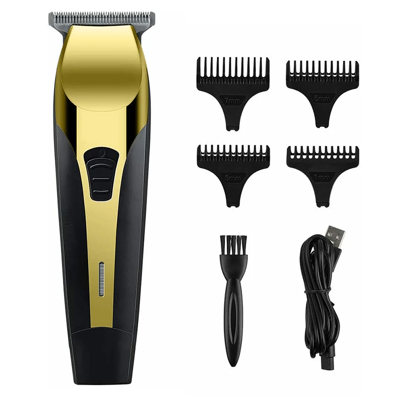 

Беспроводная Машинка для стрижки волос, Мужская Парикмахерская Аккумуляторная триммер, бритва для бороды
