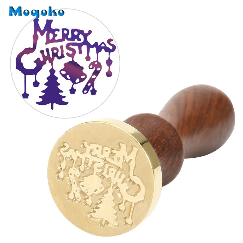 Mogoko 25 мм Merry Christmas олень воск печать ретро дерево классическое уплотнение