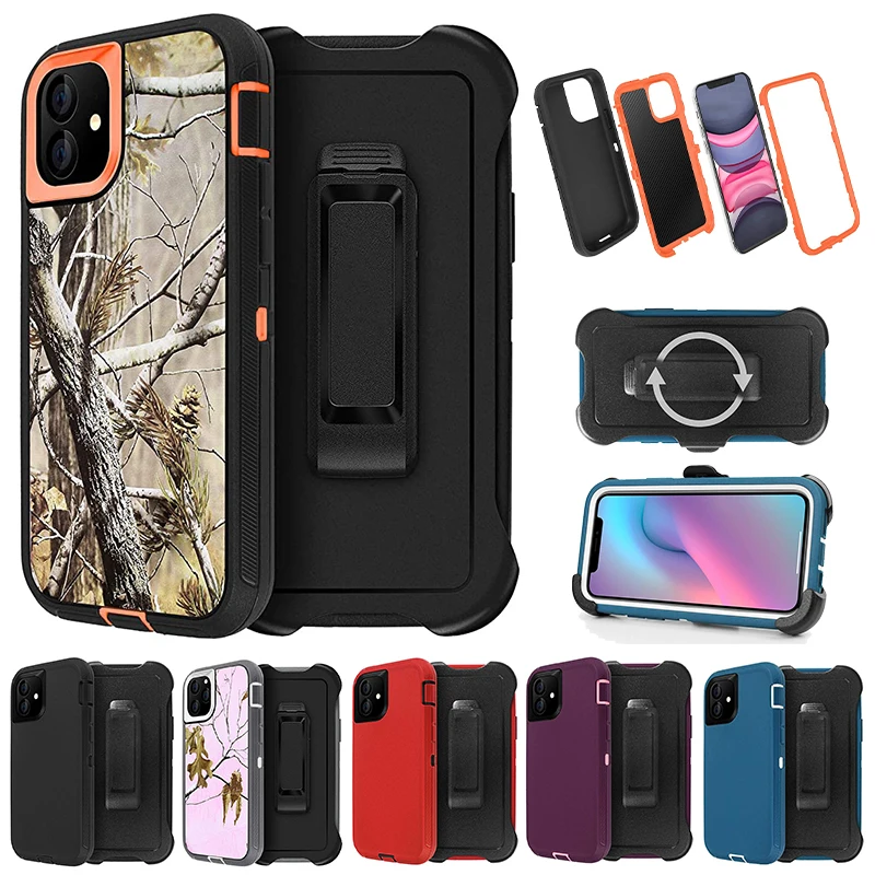Защитный чехол для iPhone 12 13 Pro Max Mini 3 в 1 противоударный 11 pro 6 6S 7 8 Plus X XS MAX XR |