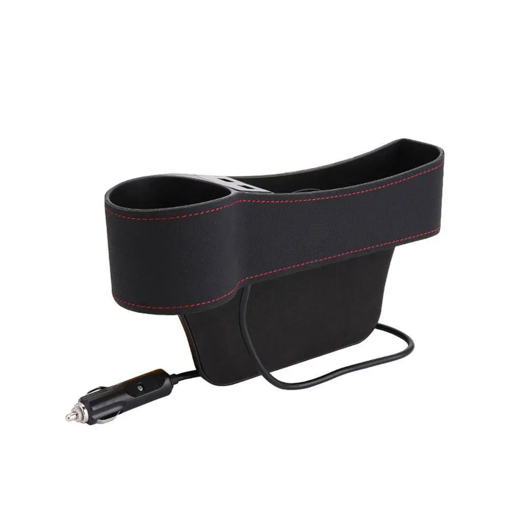 Accessories Car Seat Gap Organizer Storage Box PU Leather Auto Crevice Side Slit Stoweing and Tidying Key Phone Cups Holder | Автомобили и