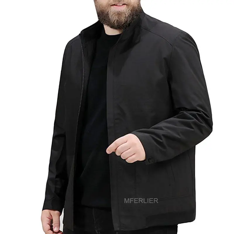 Зимние осенние куртки мужские 8XL 7XL 6XL 5XL Бюст 150 см повседневные с длинным рукавом плюс размер мужские куртки 2 цвета