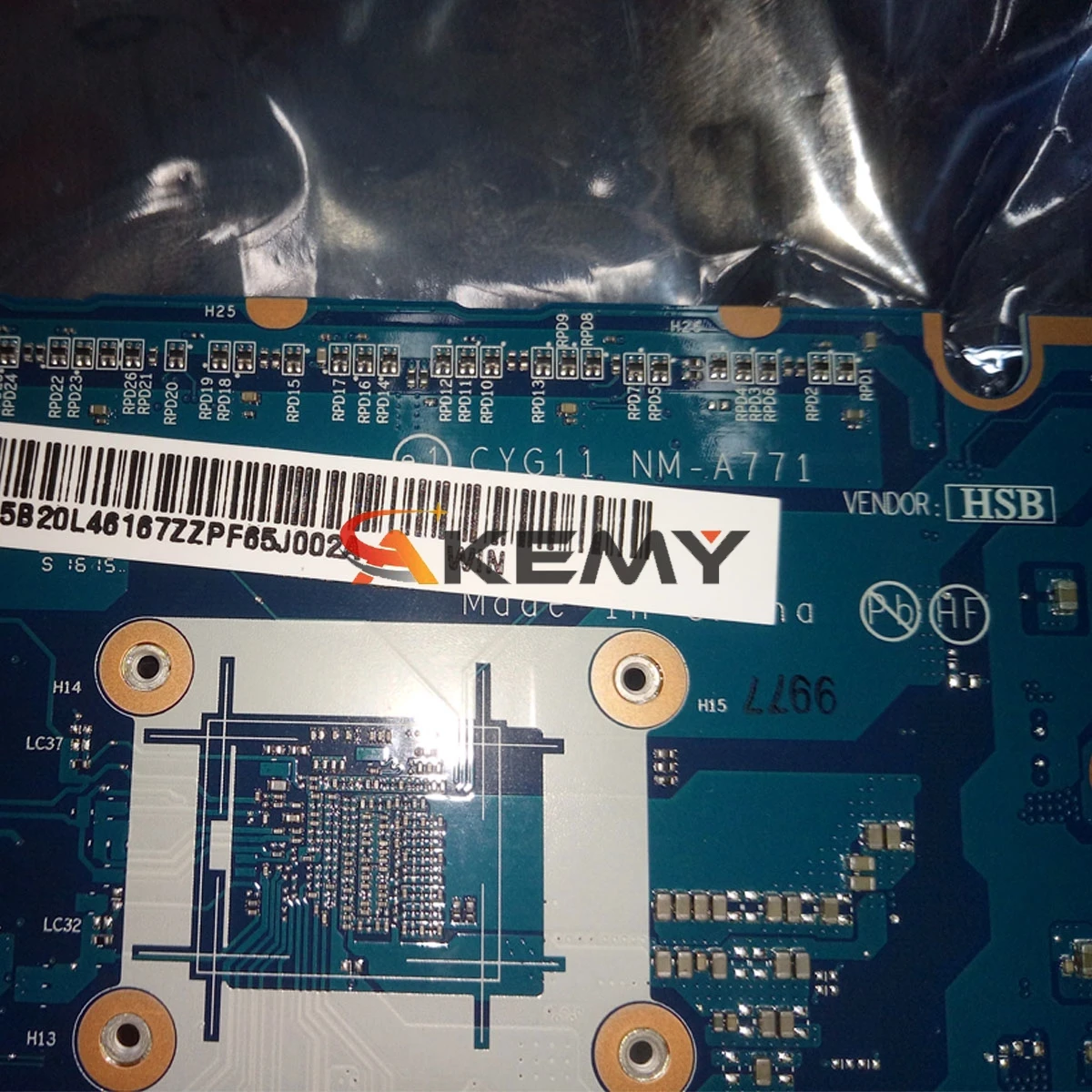 

For Lenovo Yoga 710-11ISK NM-A771 5B20L46167 11.6 inch laptop motherboard with SR2ER 4405Y CPU 4G RAM 100% tested work