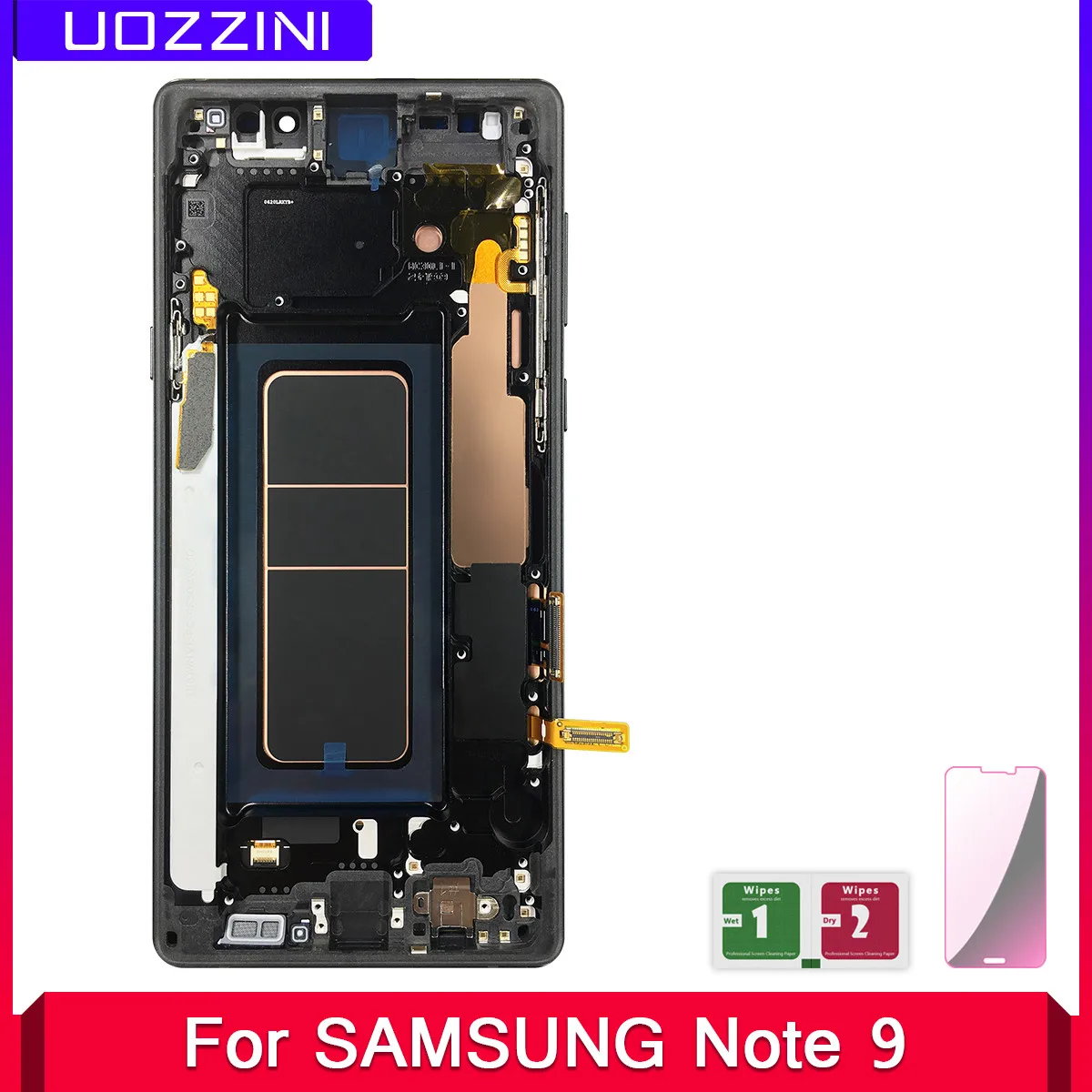 ЖК дисплей Super AMOLED 6 4 дюйма с рамкой для SAMSUNG GALAXY Note 9 N960D N960F сенсорным экраном и