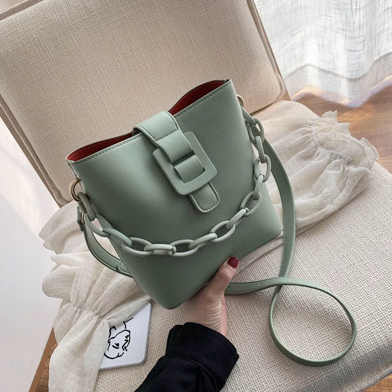

2020 New Bucket Bags for Women Leather Designer Handbag High Quality Shoulder Bags Ladies Handbags PU Purse Sac A Main Women Bag