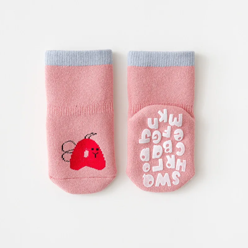 Calcetines gruesos de felpa para beb&eacute;s, antideslizantes, bonitos calcetines para interiores de dibujos animados, accesorios de ropa-5
