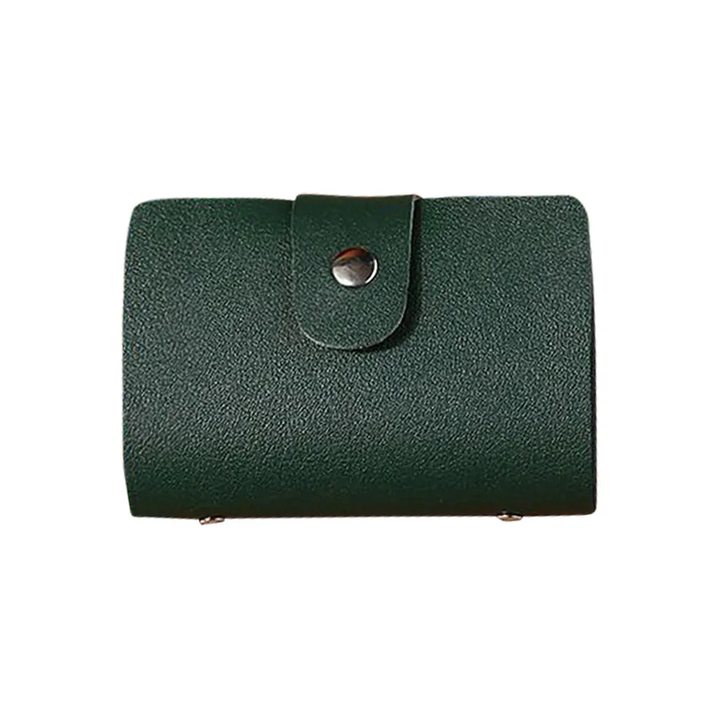 Мужские Женские кошельки маленький кожаный кредитный держатель для карт чехол