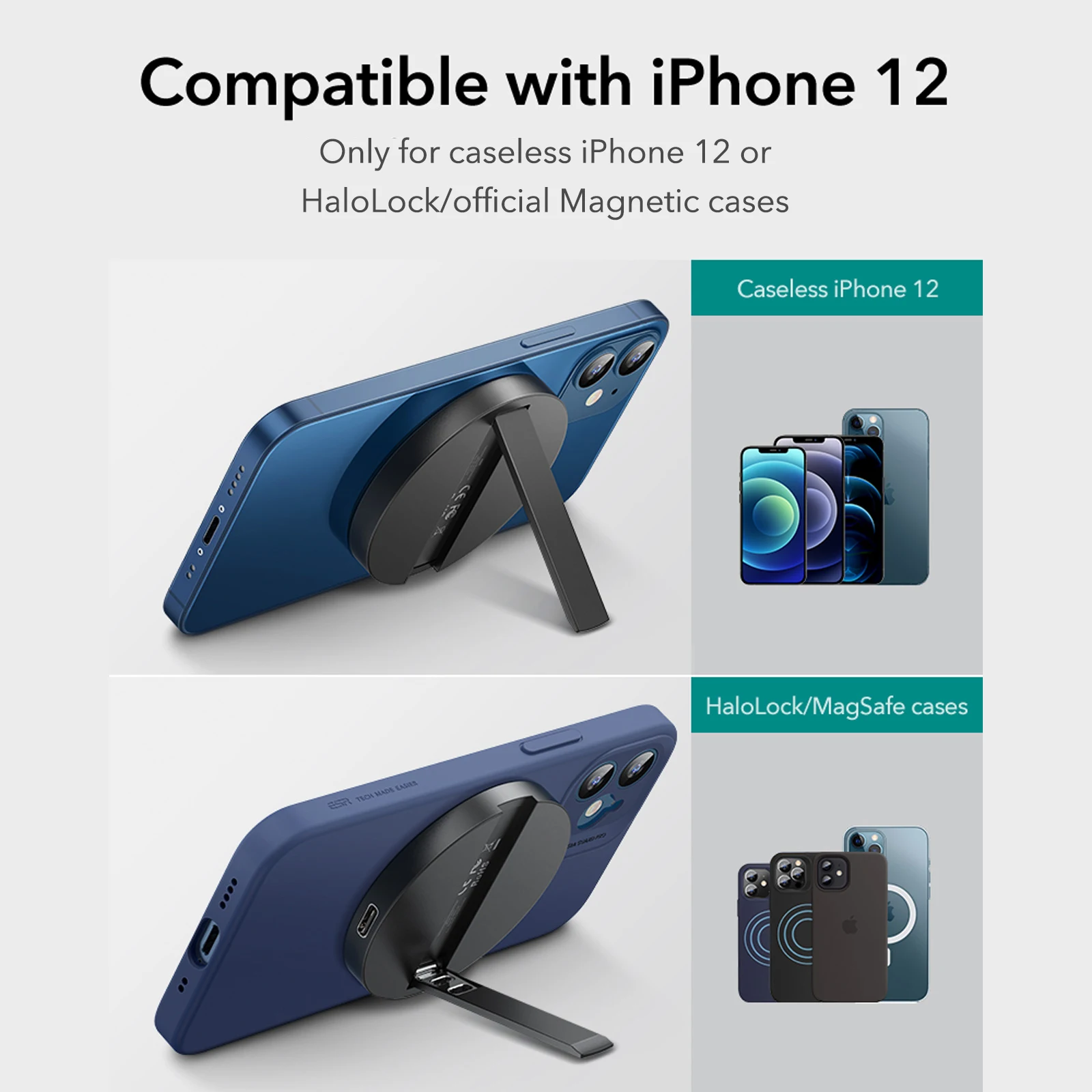 Держатель ESR для беспроводного зарядного устройства iPhone 13 12 Pro Max Mini Qi магнитная
