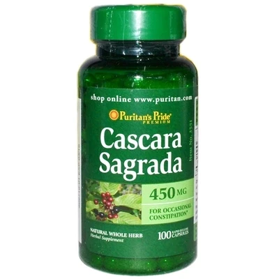 

Free Shipping Cascara Sagrada 450 Mg For Occasional Constipatios 100 Pcs