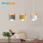 Современная светодиодная Подвесная лампа из дуба в скандинавском стиле, креативный простой светильник из массива дерева для столовой, гостиной, ресторана, кухни, художественный потолочный светильник