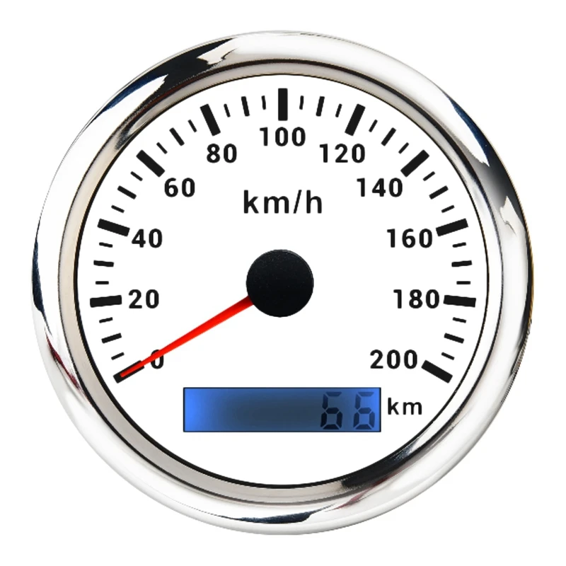 

85mm 200KM/H GPS Speedometer 9-32V Odometer with Red Backlight Suitable for Car Truck SUV