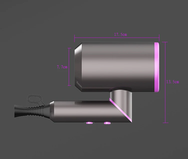 

2000W Professional Hair Dryer Negative Ion Hair Dryer Handle Foldable Blower Cold Air Hot Air Brush Blow Strong Hair Salon Type