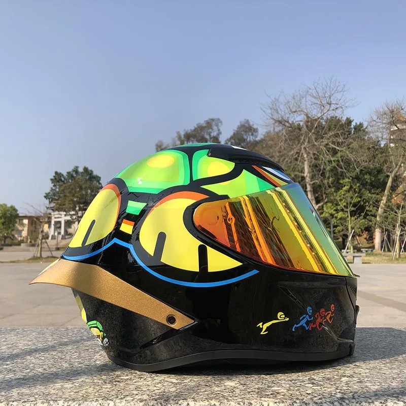 Шлем для езды на мотоцикле с изображением маленькой черепахи | Автомобили и