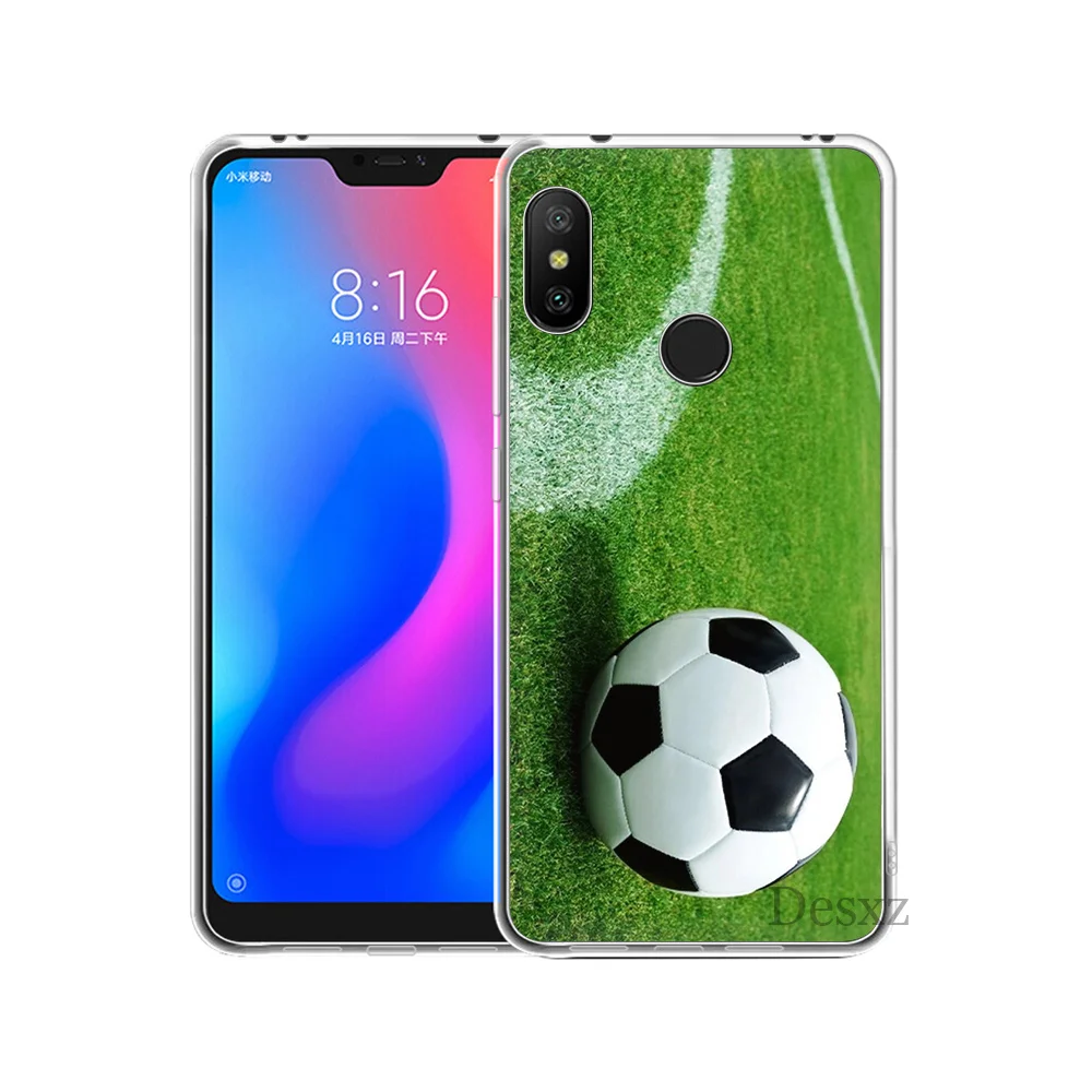 Чехол для телефона чехол футбольного мяча на водной горящей огне Для Xiao mi Red 4 5 6 8 4X
