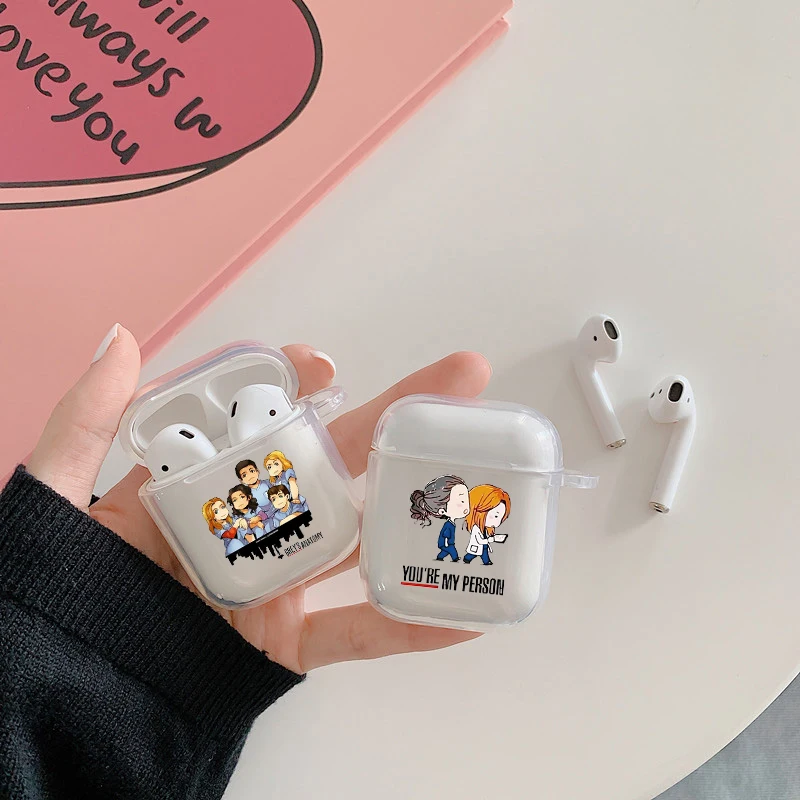 

Greys Anatomy You are my person Soft TPU Case For AirPods1 2 3 Pro Cartoon Medicine Doctor Nurse Wireless Bluetooth Earphone Box