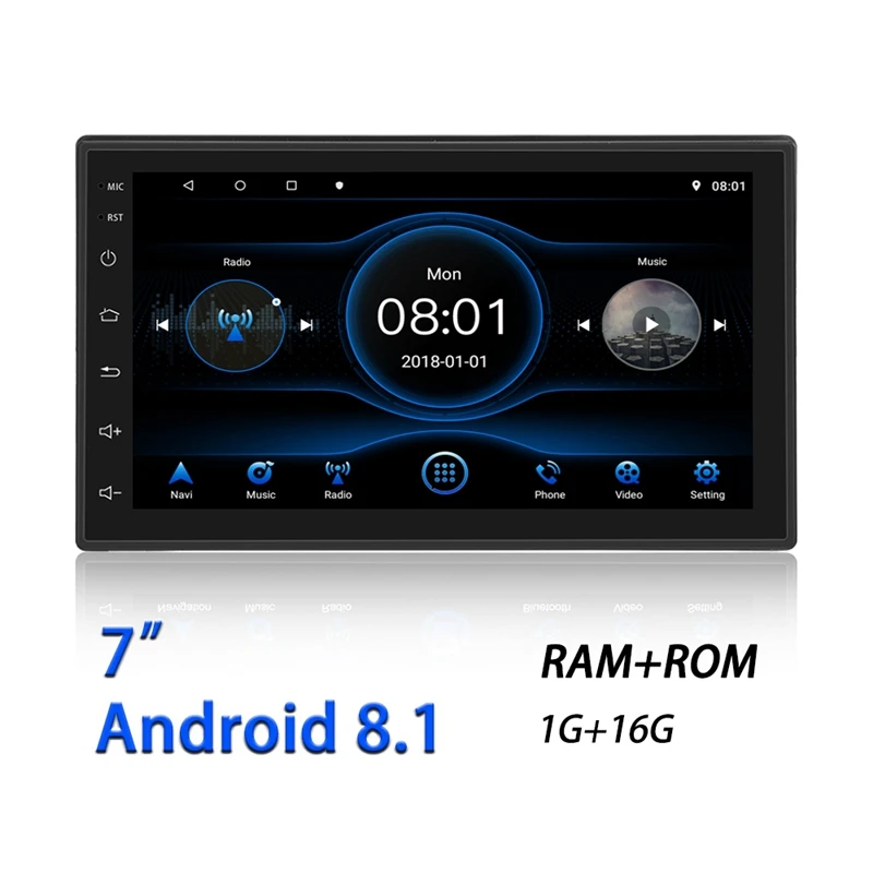 2Din Car Android 8.1 Multimedia Player Autoradio 7Inch Contact Sn GPS Bluetooth FM WIFI Auto o Stereo | Автомобили и мотоциклы