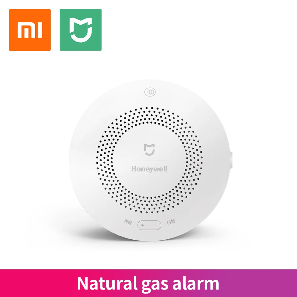 xiaomi mijia honeywell smoke sense guard detector gas sensor work with multifunction gateway 3 smart home security app control free global shipping