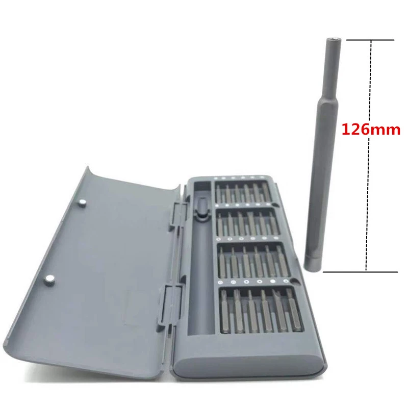 

25 in 1Daily Use Screwdrive Kit Precision Magnetic Bits Plastic Box Screw Driver Set For HUAWEI iPhone iPad smart home Set