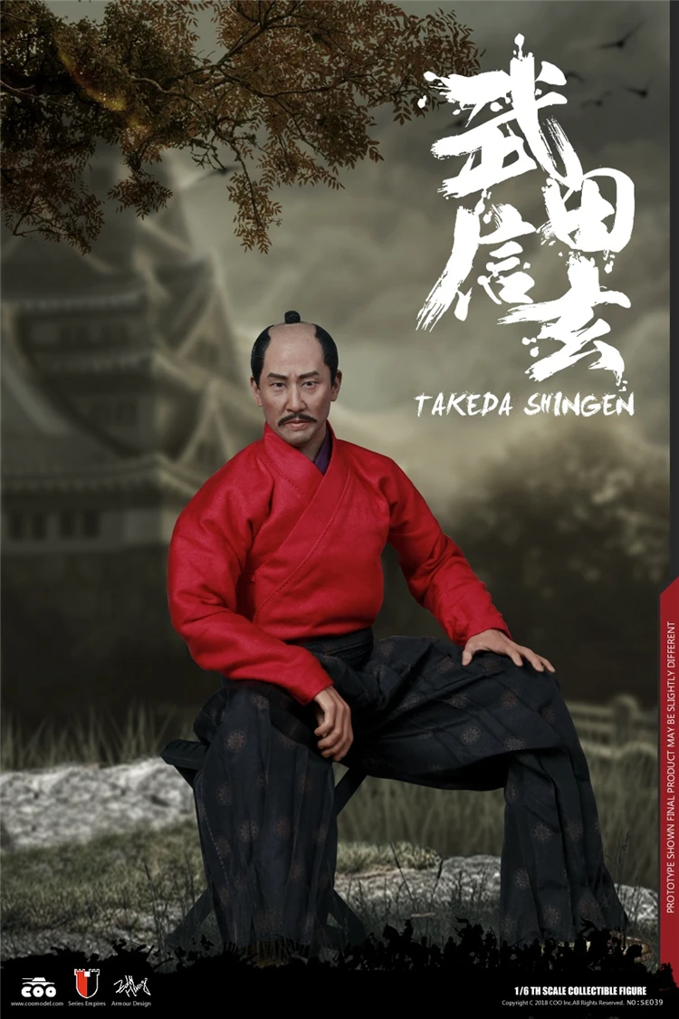 Коллекционный SE039 1/6 масштаб сплав литья под давлением Takeda Shingen воюющие Штаты период японский самурайский солдат полный набор фигурка