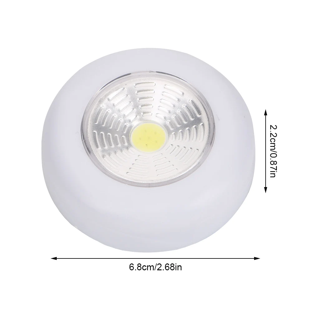 

6pcsLED Under Cabinet Light With Adhesive Sticker Wireless Wall Lamp Wardrobe Cupboard Drawer Closet Bedroom Kitchen Night Light