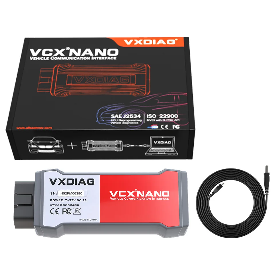 Диагностический инструмент VXDIAG VCX NANO OBD2 Wi Fi/USB сканер для автомобиля Ford IDS V121 Mazda 2 в