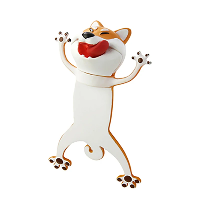 

Funny Shiba Inu Bookmarks for Kids Cartoon Animal Book Markers Squashed Novelty Creative Cute Stationery Wacky Bookmark