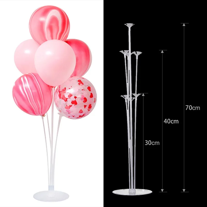 

1set 40 Birthday Balloon Stand Stick DIY Unicorn Party Decoration Latex Balloons Table Floating Letter Balloons Supporting Rod
