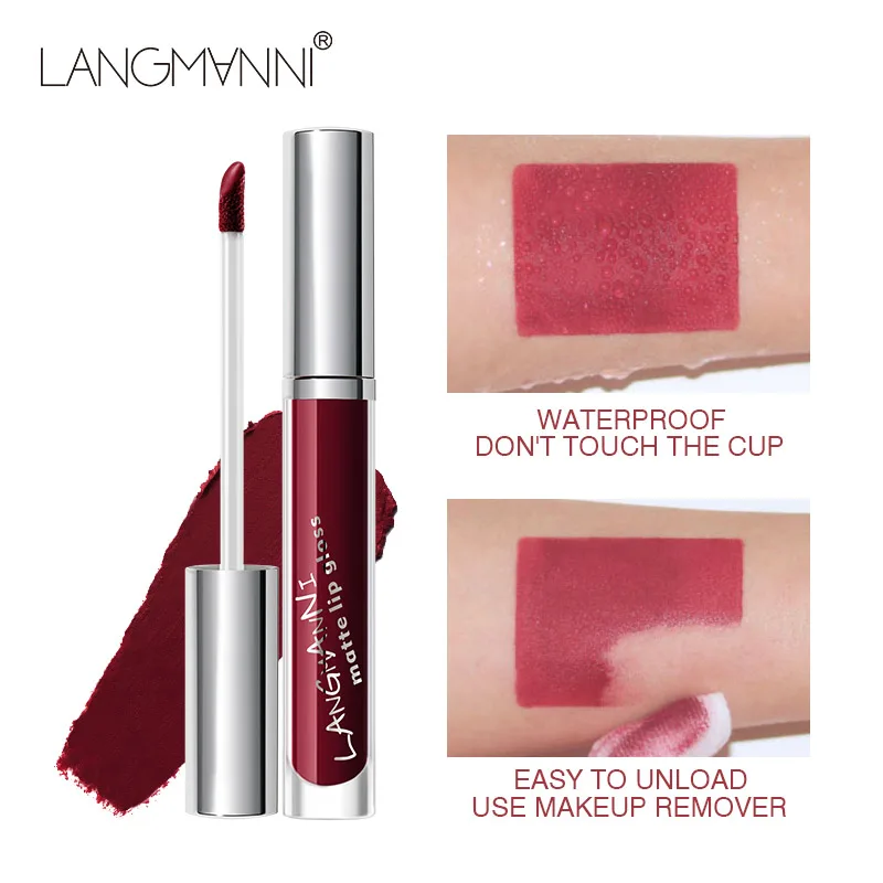 6 шт. матовая бархатная губная помада набор жидкий блеск для губ женская