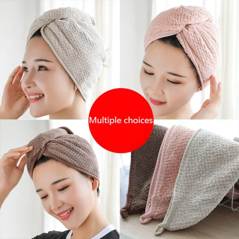 100% Cotton Magic Microfiber Hair Fast Drying Dryer Towel Bath Wrap Hat Quick Cap Turban Dry Turbie Drop | Дом и сад