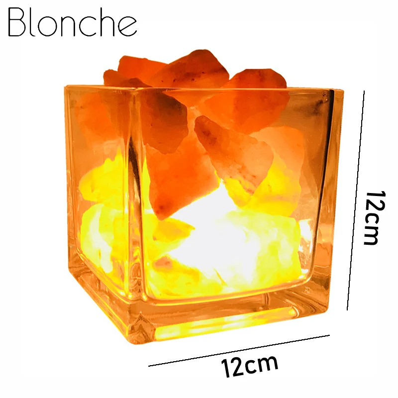 Blonche USB кристалл лава лампа Гималайская натуральная соль для домашнего декора
