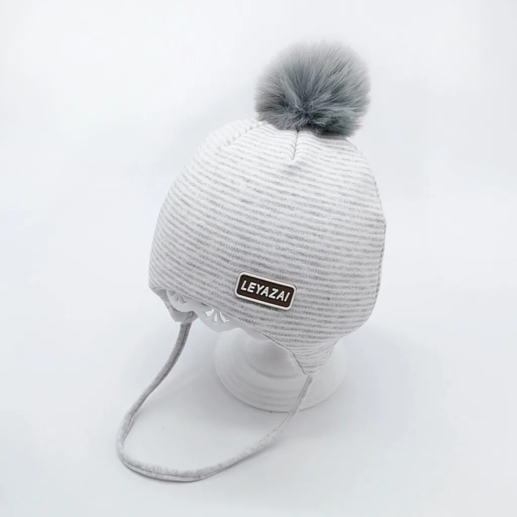Newborn Girl Boy Baby Infant Winter Warm Letter Earflap Knit Crochet Beanie baby hat Accessories Photography Props шапка | Детская