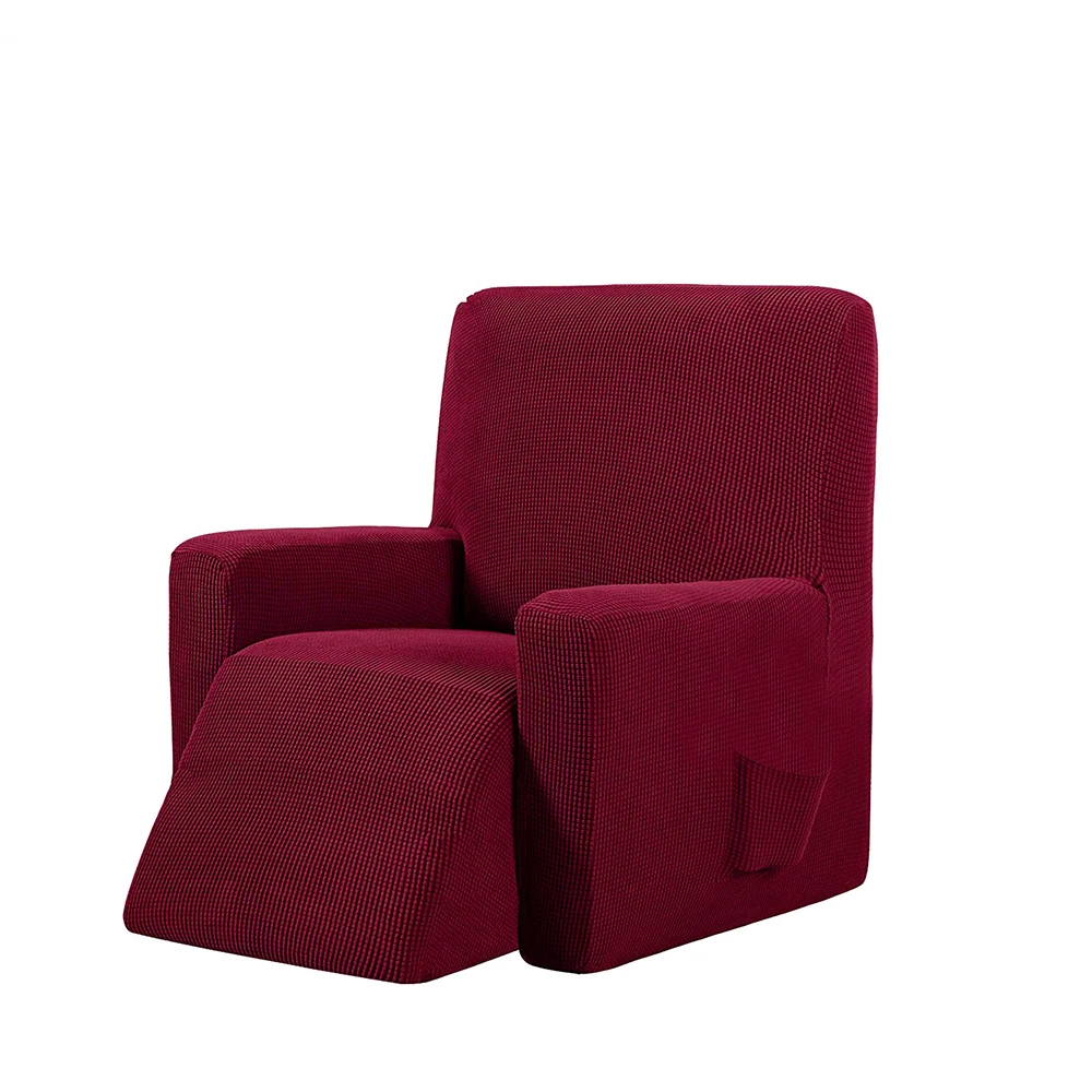 

Elastic Waterproof Solid Color All-Inclusive Rocking Chair Cover Simple Sofa Protective Cover Thick Fabric Recliner Cover 1140