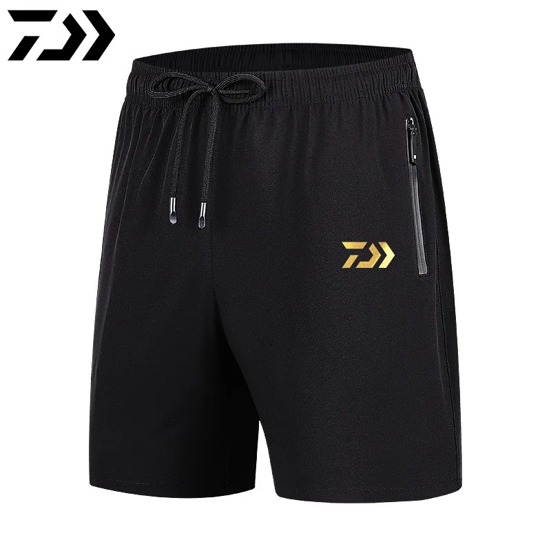 

New Summer Men Outdoor Sport DAIWA Fishing Clothing Camouflage Quick Dry Breathable Hiking Fishing Pants Run Fishing Shorts