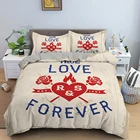 Комплект постельного белья для девочек, роскошное покрывало с 3D розовыми цветами и сердцами, с рисунком в виде сердца, для спальни, Декор, покрывало на 1 двуспальную кровать