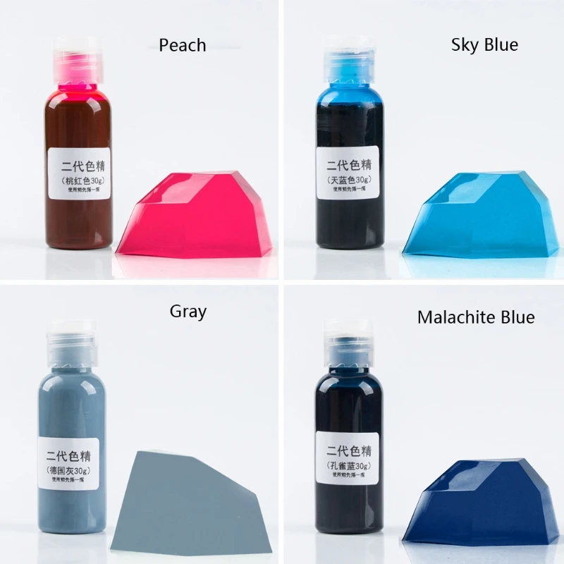 

Y-QUARTER 24 Colors Large Bottle Resin Pigment Kit Transparent Epoxy UV Resin Coloring Dye Pigment Colorant Fading Resistance fo