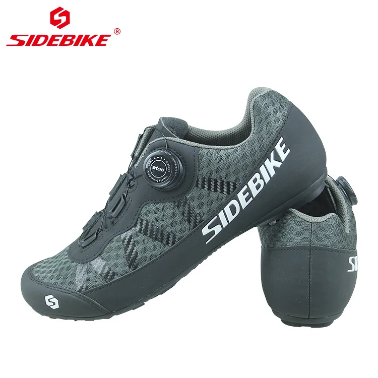 SIDEBIKE, 2 цвета, Мужская велосипедная обувь, профессиональная команда, обувь для горного и шоссейного велосипеда, резиновая дышащая велосипедная разблокированная обувь, MTB 36-46 размер