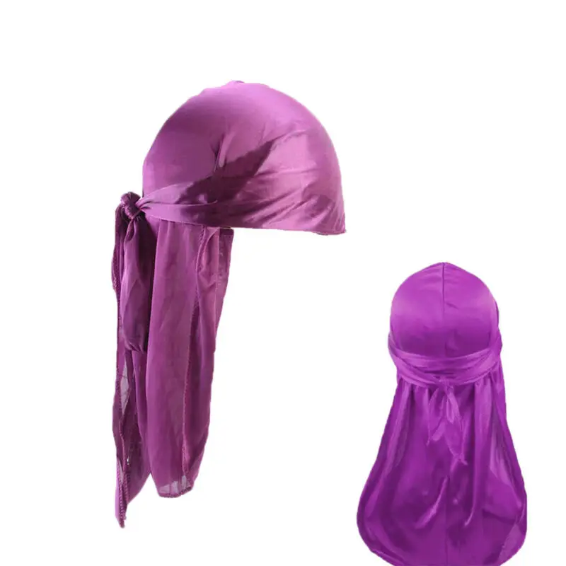 

Unisex Men Women Bandana Headscarf Headwear Soft Silk Pirate Cap Wrap Fashion