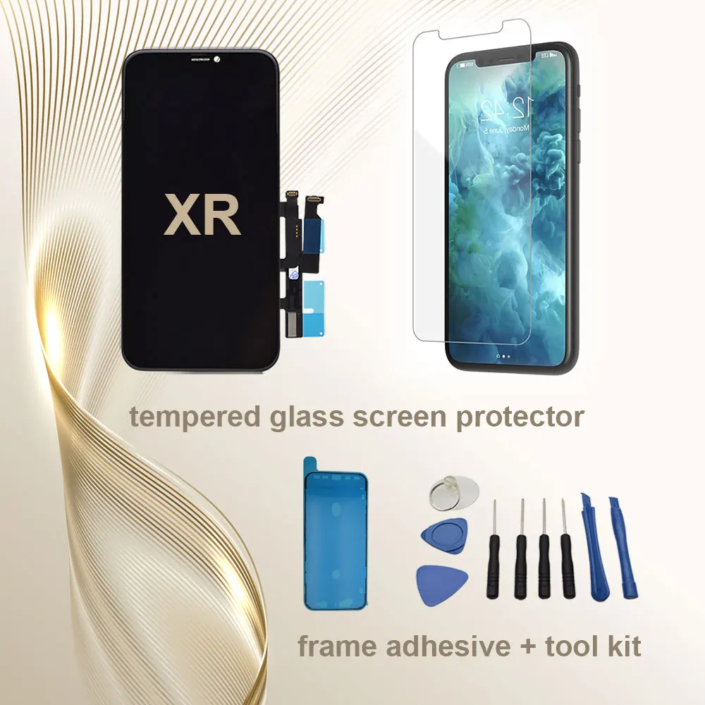 ЖК-дисплей для iPhone XR сменный экран с 3D сенсорным экраном True Tone инструментами без