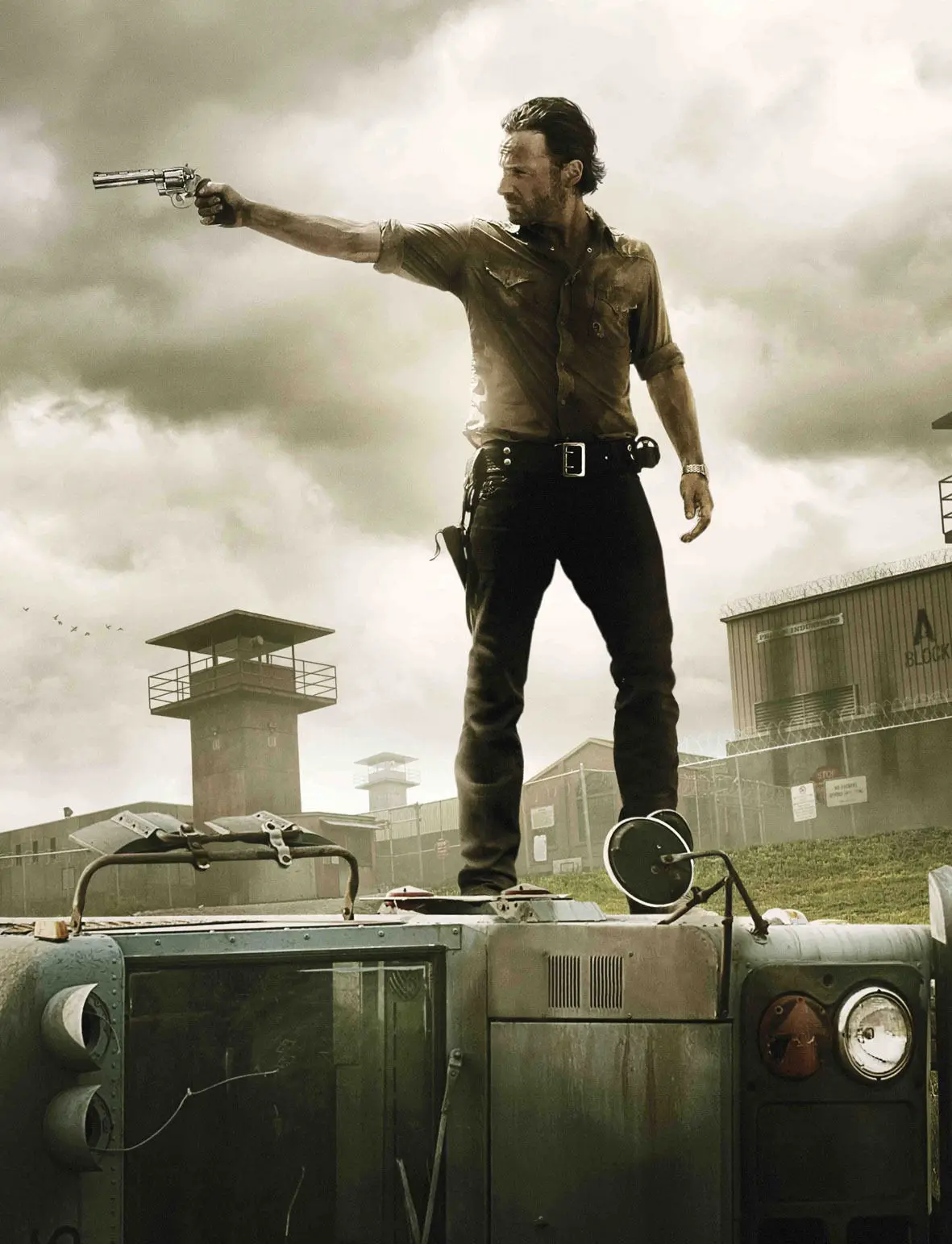 Гигантский художественный шелковый постер с изображением ходячих мертвецов