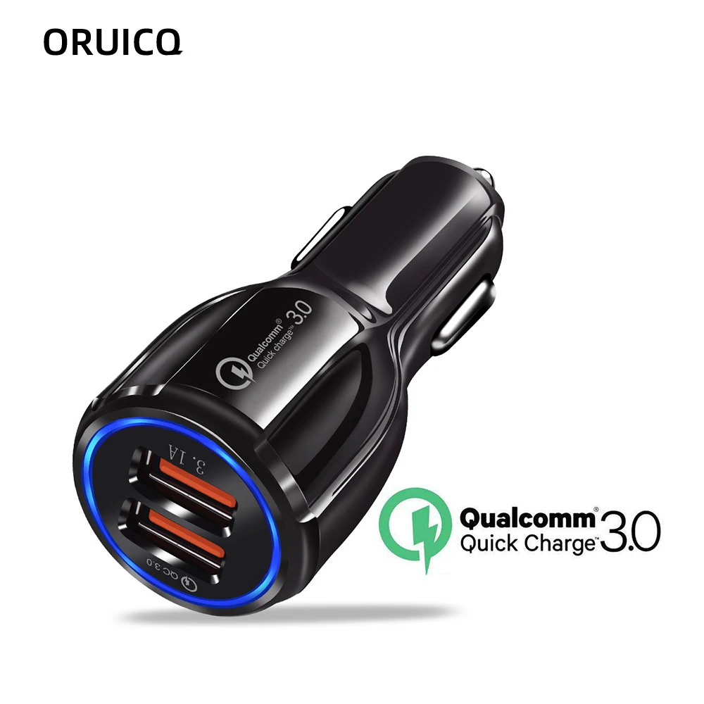 Автомобильное зарядное устройство с двумя USB портами 18 Вт 3 1 А|Зарядные