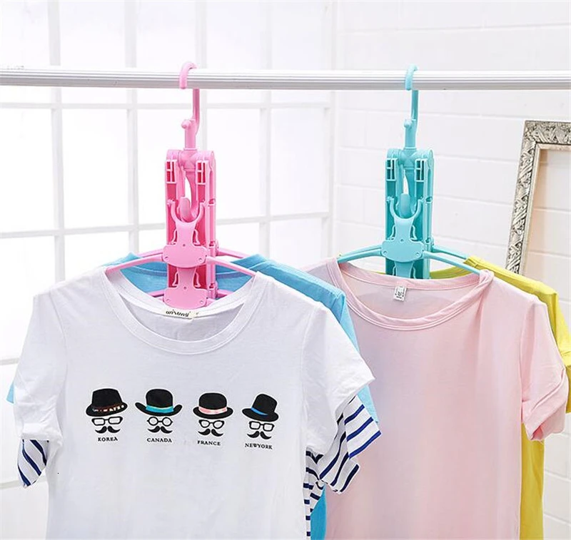 Многофункциональная выдвижная вешалка, складная пластиковая Нескользящая вешалка для одежды, шкаф для хранения одежды, сушилка