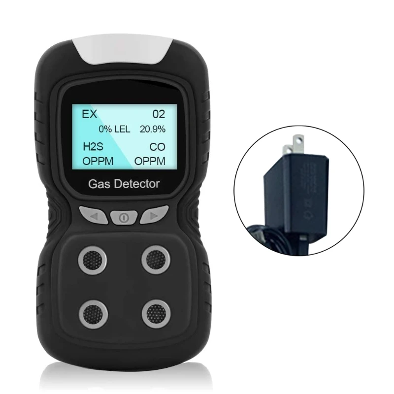 

LCD 4 in 1 Toxic Gas Alarm Detector CO O2 H2S Oxygen Monitor Gas Analyzer Meter R9JC