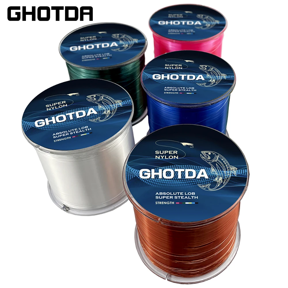 

Ghotda Fishing Nylon Line Carp Fishing Wire 500 Meter High Horsepower for Carp Fishing 3.4~28.6lb