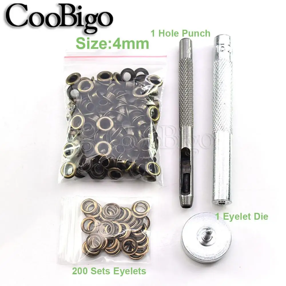 200 набор античных латунных пробойников и инструментов для штамповки 2 мм 17 ремня