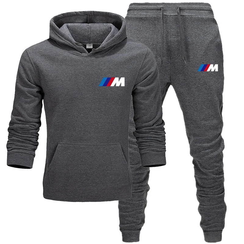 

New for bmw Autumn and Winter Men's Sets Hoodies+Pants BMW Sport Suits Casual Sweatshirts Tracksuit Sportswear ol